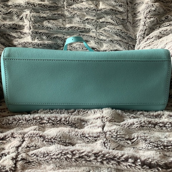 Versace Collection Light Blue Leather Tote Bag - Picture 10 of 15